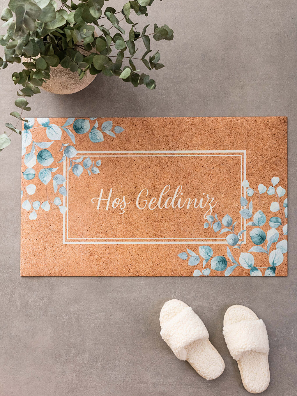 Karışık Baskılı Kapı Önü Paspası 45x75 cm