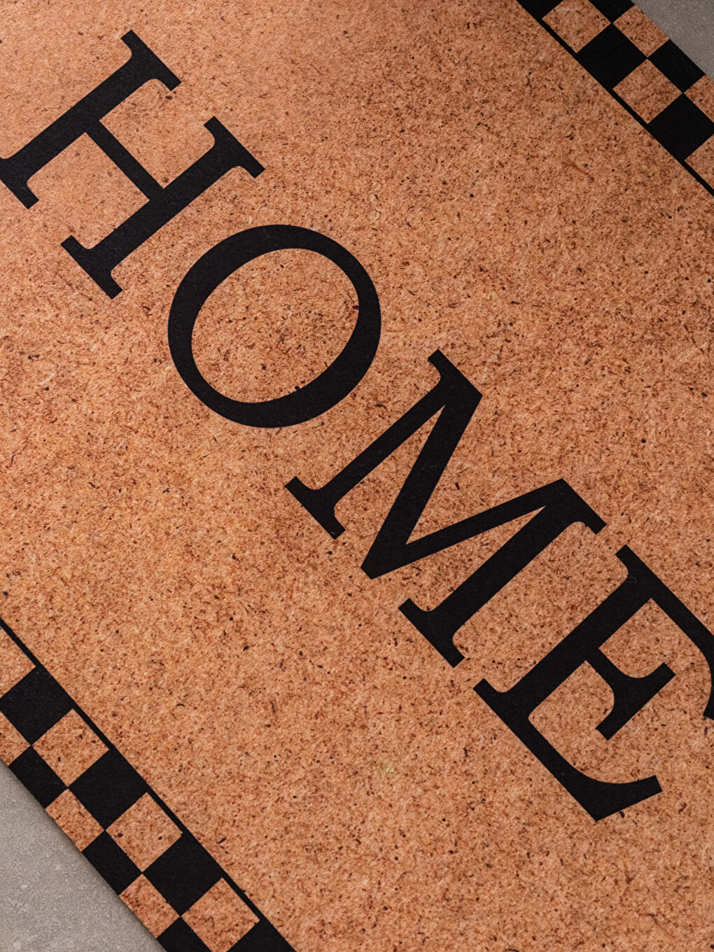 Siyah Baskılı Kapı Önü Paspası 45x75 cm-1