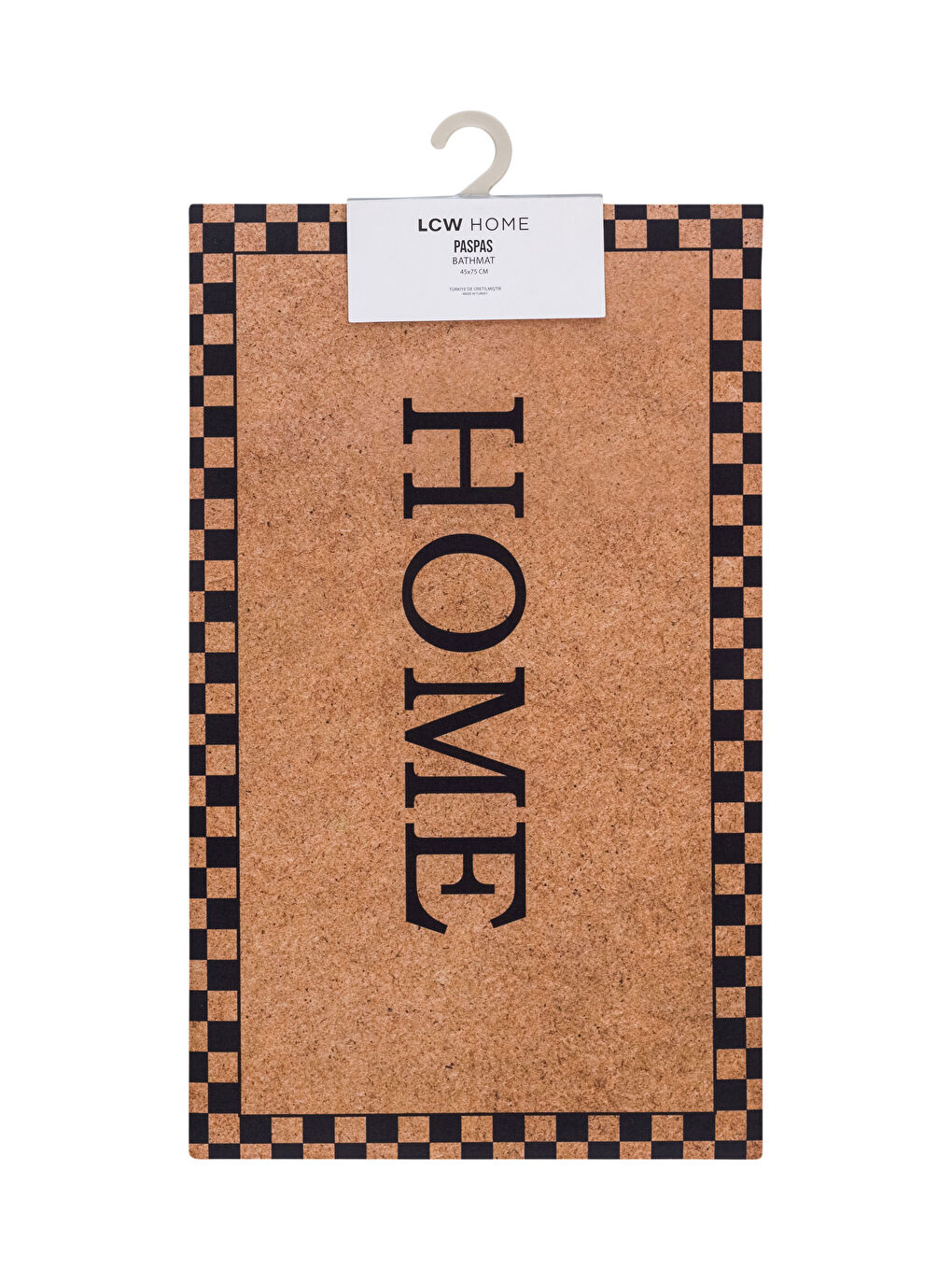 Siyah Baskılı Kapı Önü Paspası 45x75 cm-3