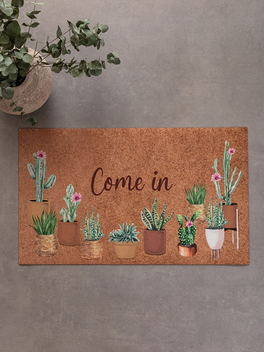 Karışık Baskılı Kapı Önü Paspası 45x75 cm