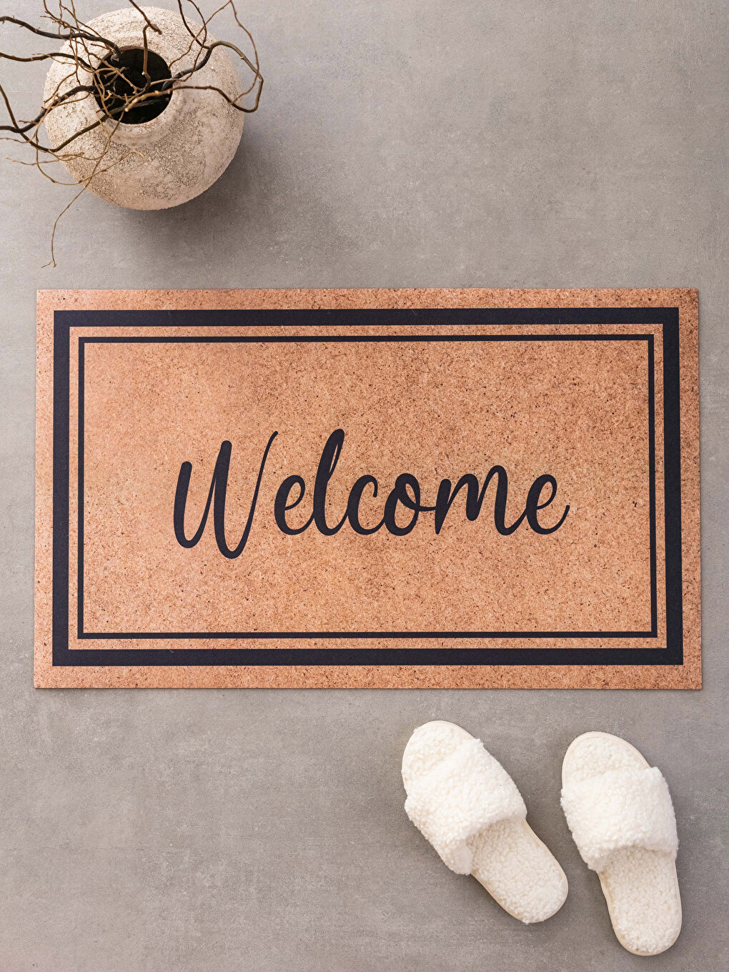 Karışık Baskılı Kapı Önü Paspası 45x75 cm