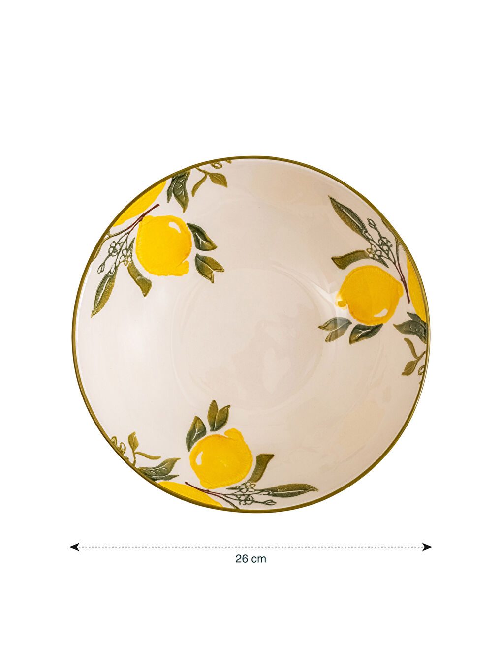 Karışık Baskılı Seramik Sunum Tabağı 26 cm-3