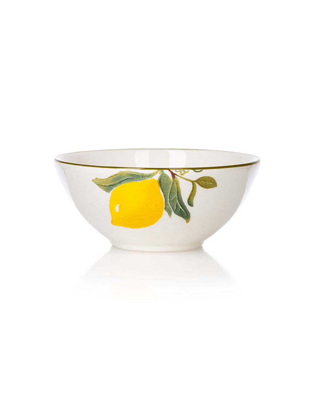 LCW HOME Lemon Printed Ceramic Bowl Set of 4 -S3GV99Z8-F9C