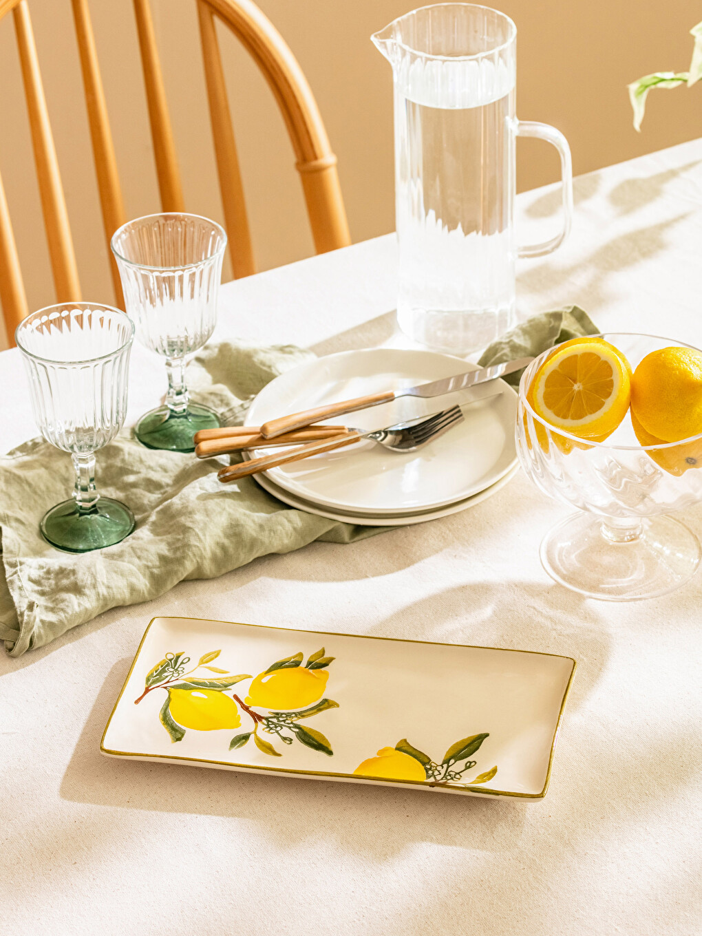 LCW HOME Printed Ceramic Serving Tray 29x15 Cm - S3GY00Z8-F9C | LC