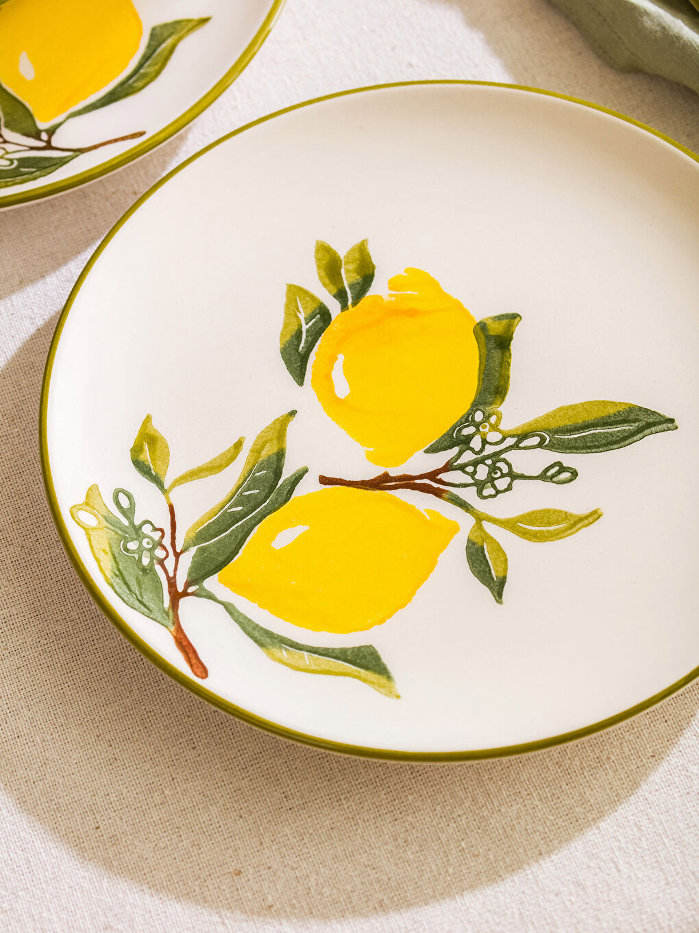 Set Farfurii pentru Tort din Ceramică Imprimată, Pachet de 4-2