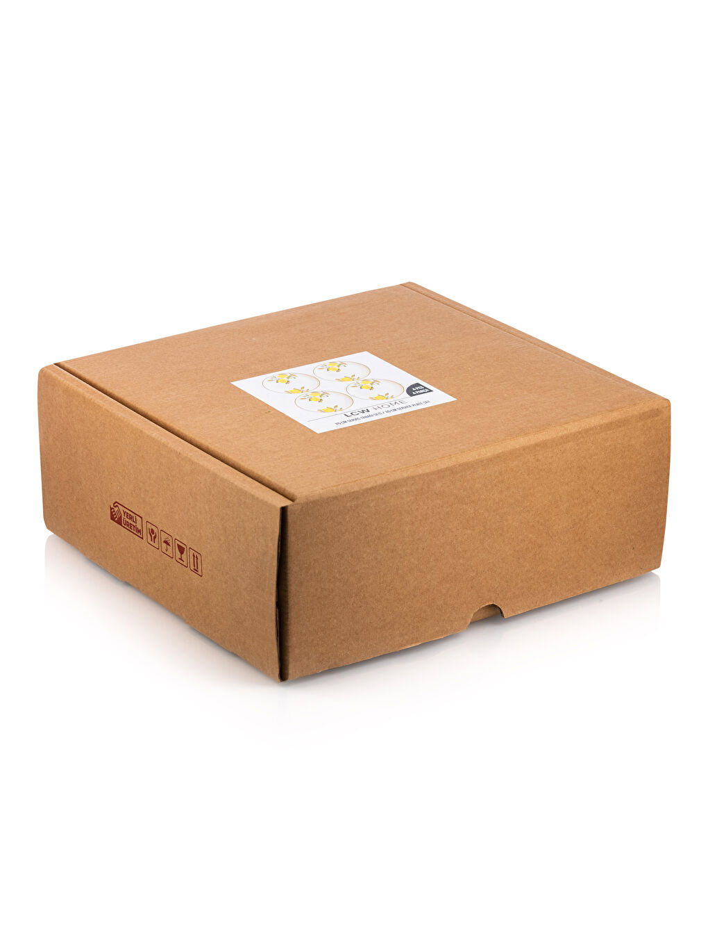 Lot de 4 Assiettes à Gâteau en Céramique Imprimées-3