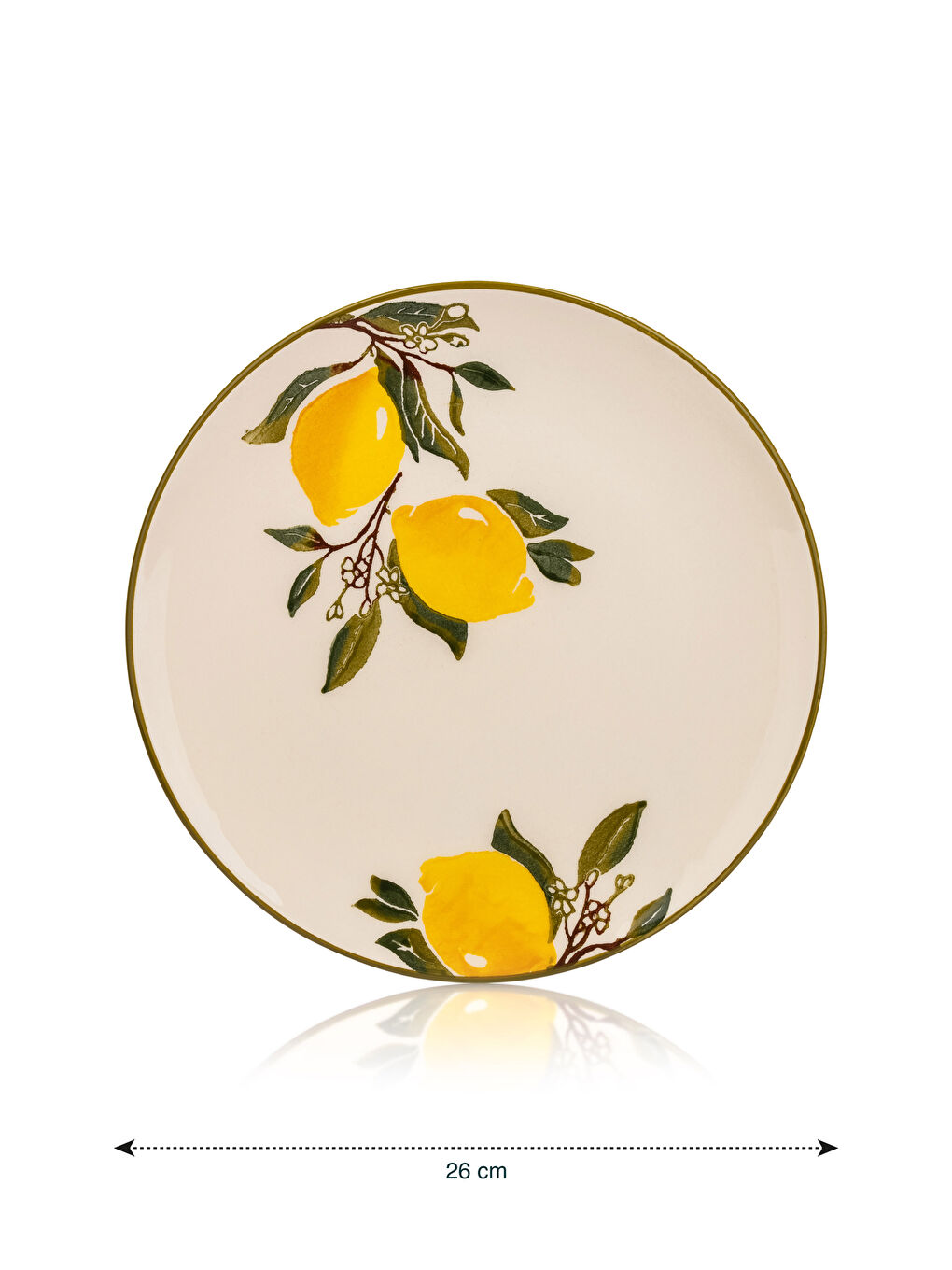 Lot de 4 Assiettes à Gâteau en Céramique Imprimées-4