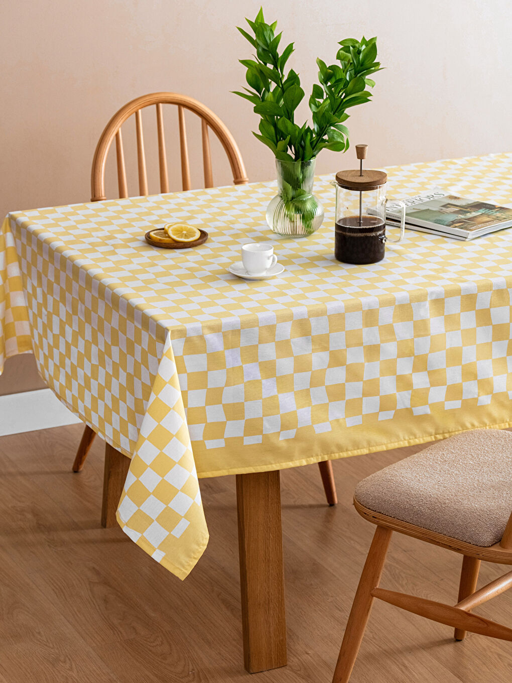 LCW HOME Checker Pattern Table Cloth 150x200 Cm -S3GY49Z8-F9C