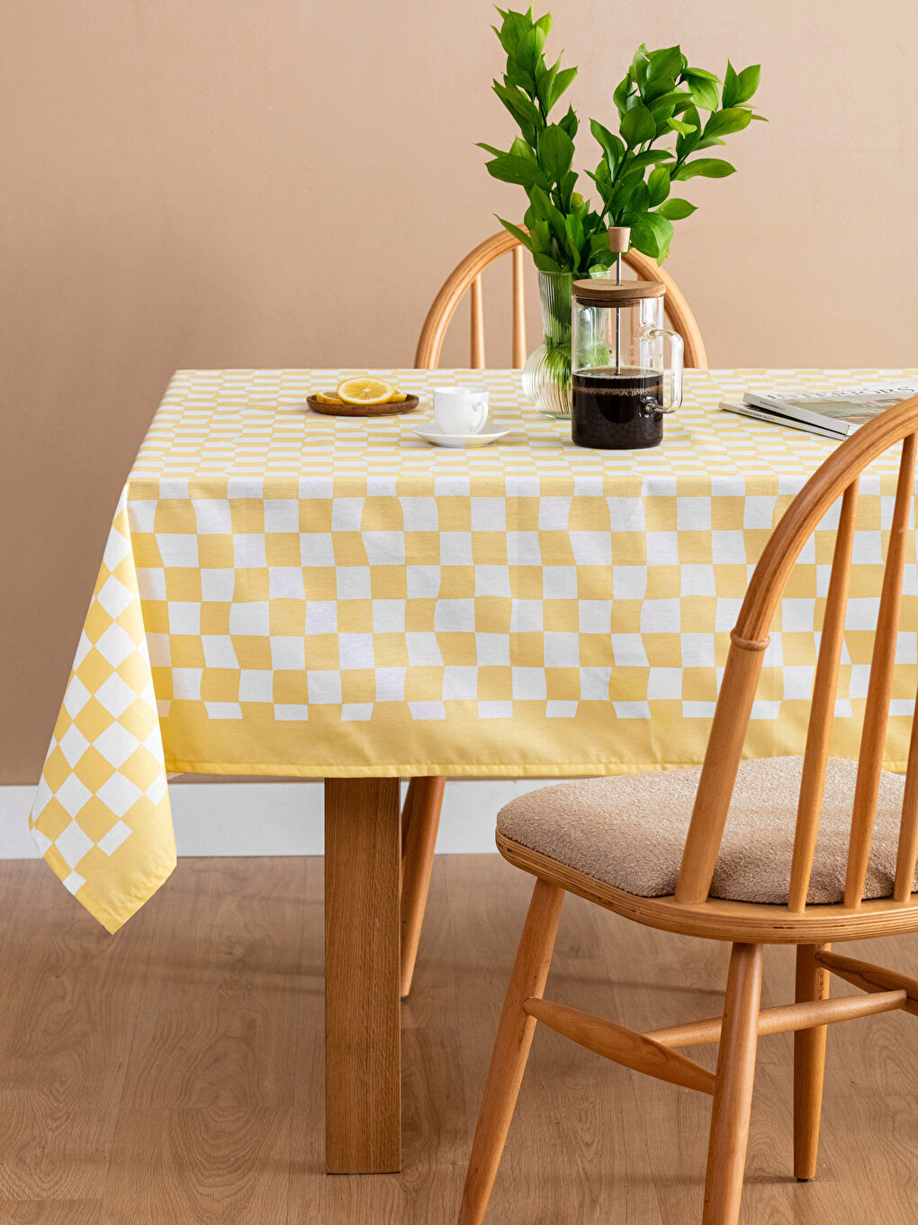 LCW HOME Checker Pattern Table Cloth 150x200 Cm -S3GY49Z8-F9C