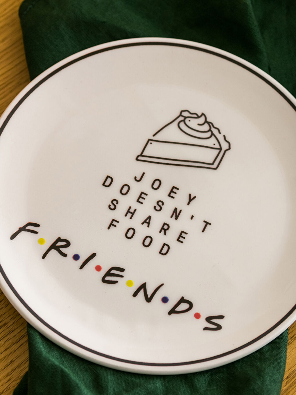 Farfurie pentru tort din ceramică imprimată Friends 20 cm-2