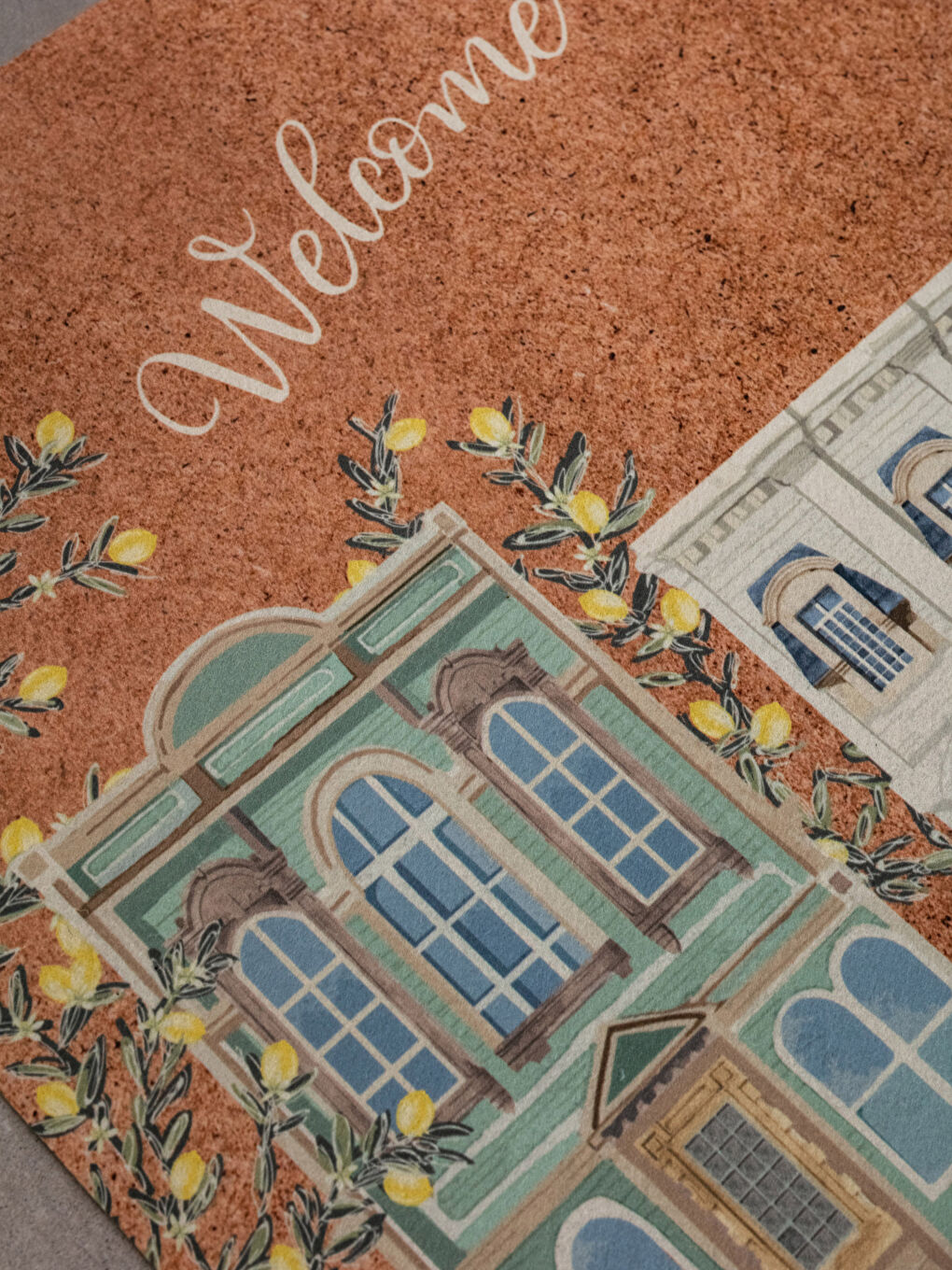 Karışık Baskılı Kapı Önü Paspası 45x75 cm-1