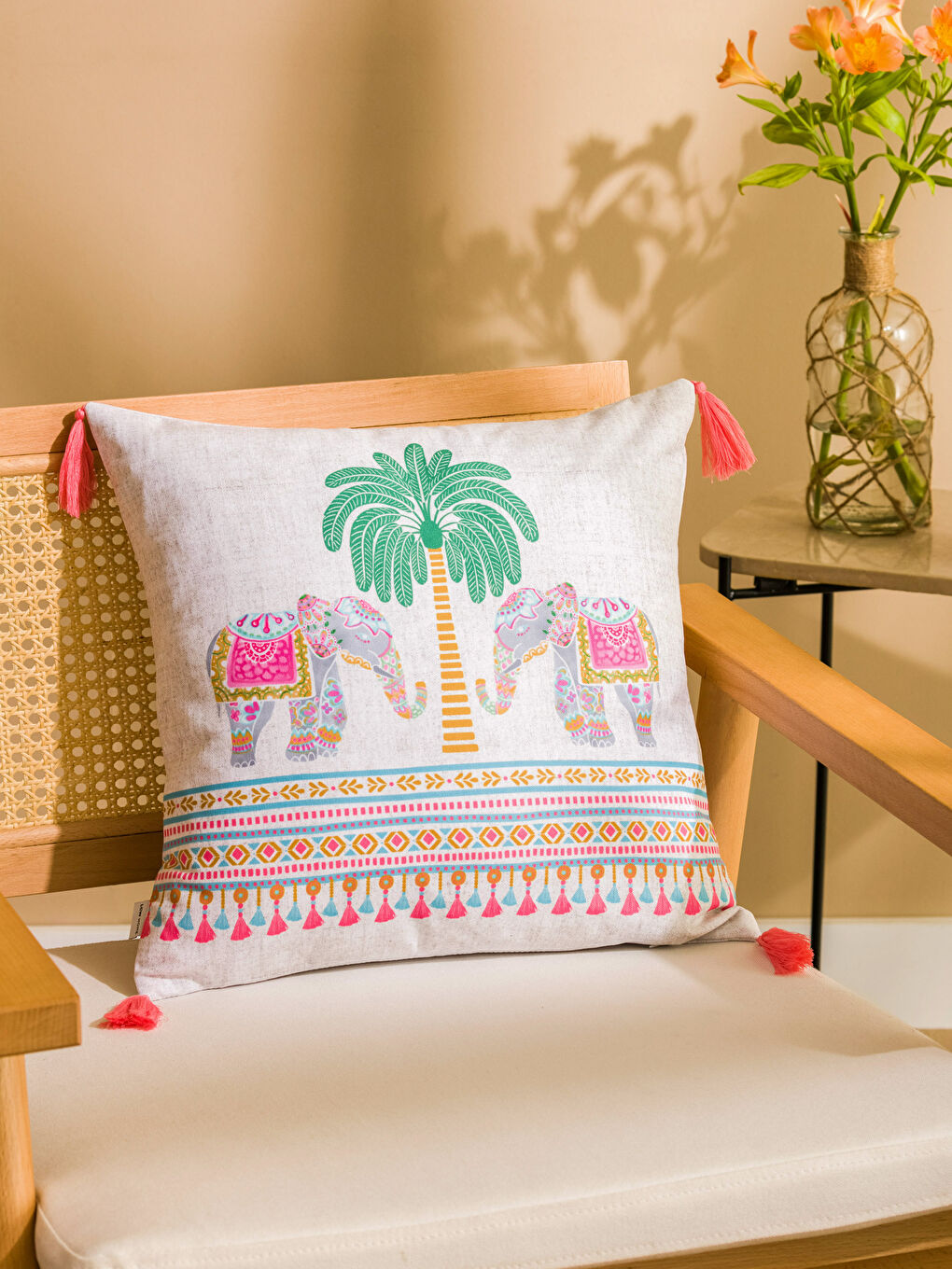 піл принтті жастық тысы 45x45 см