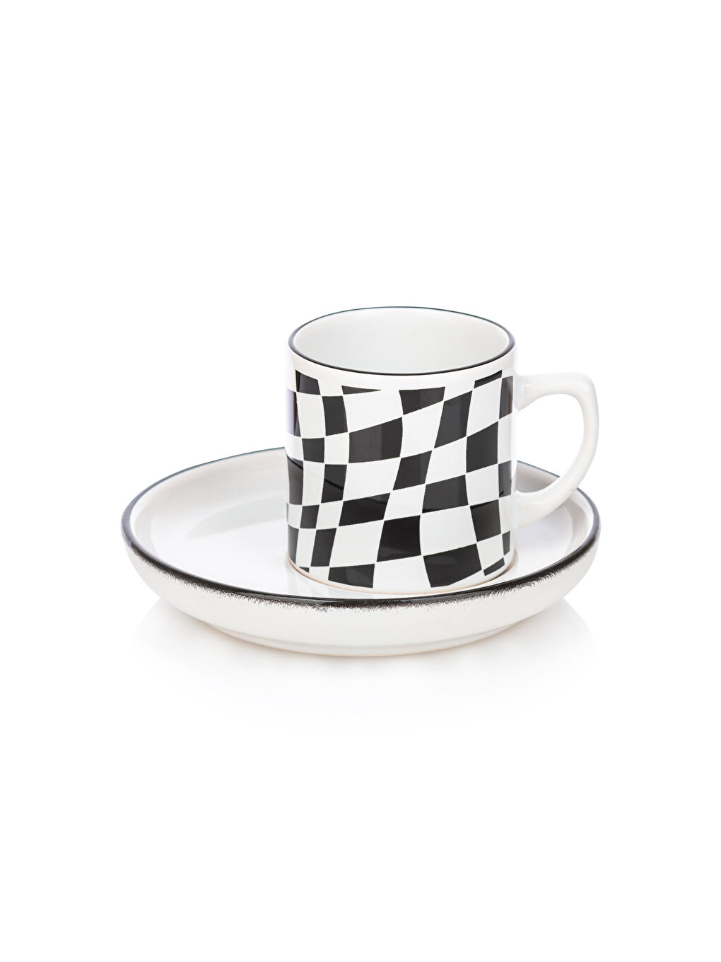 Siyah Baskılı Türk Kahvesi Fincan Takımı 2 Kişilik-4