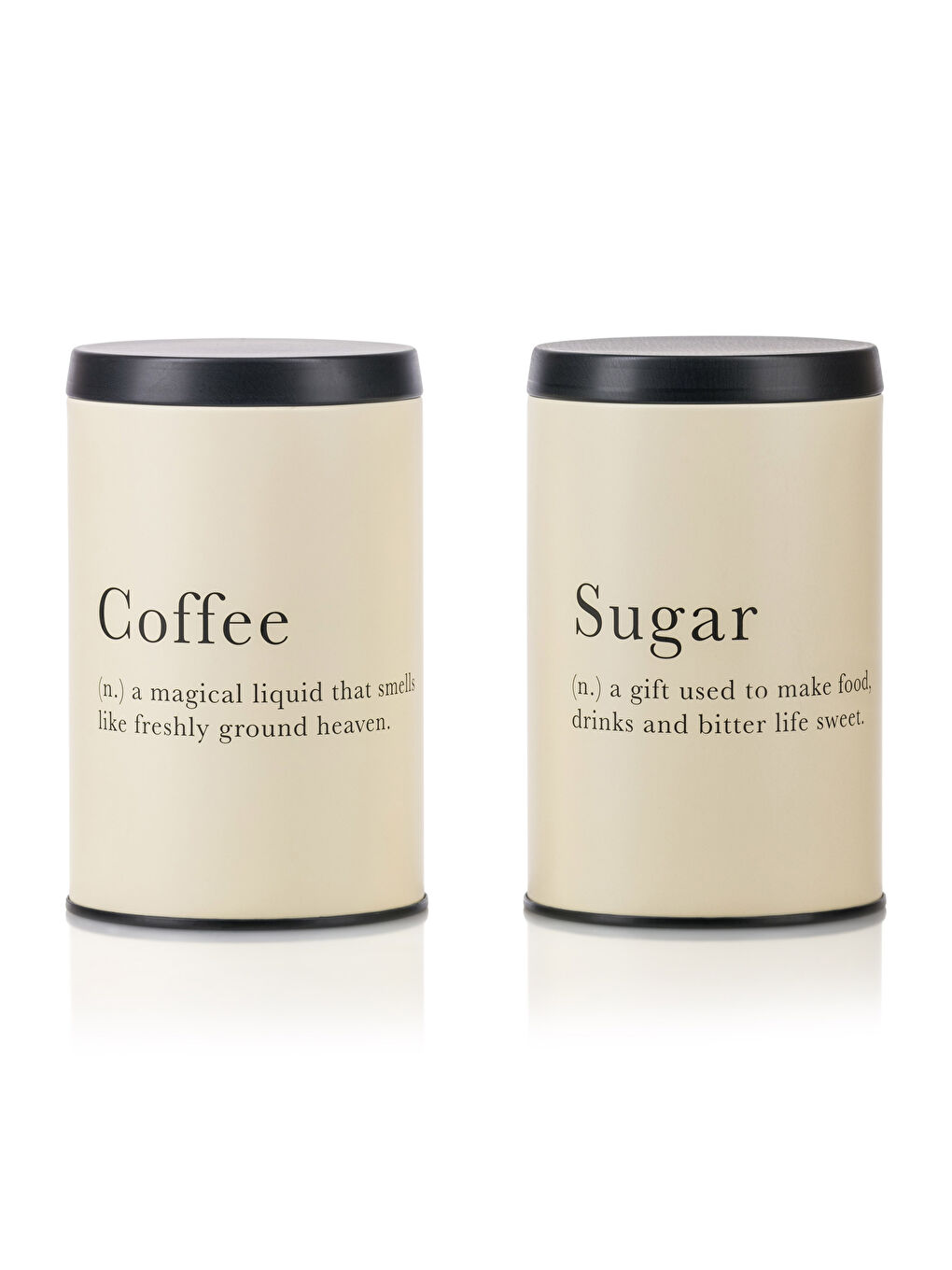 Siyah Yazı Baskılı Saklama Kabı 2'li-3