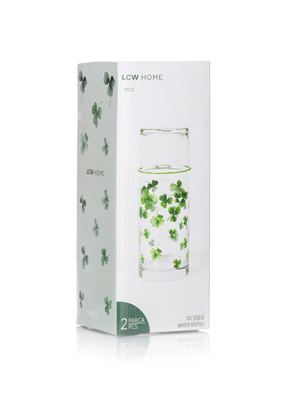 Stakleni bokal sa štampanim staklenim poklopcem 700 ml-4