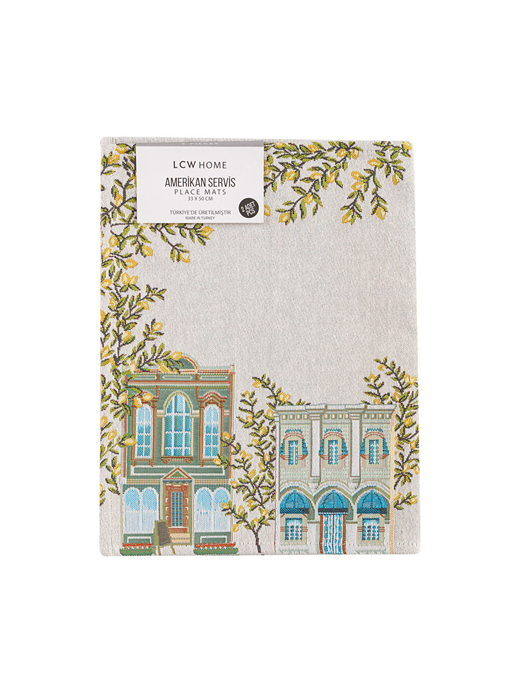 Подтарельник с принтом, 2 упаковки, 33x50 см-4