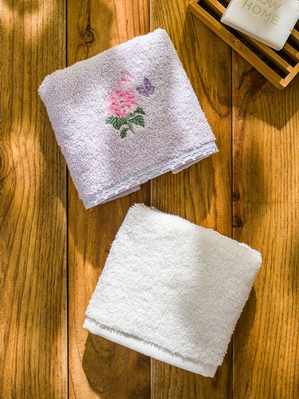 Serviette d'invité brodée 2 pcs 30x50 cm-2
