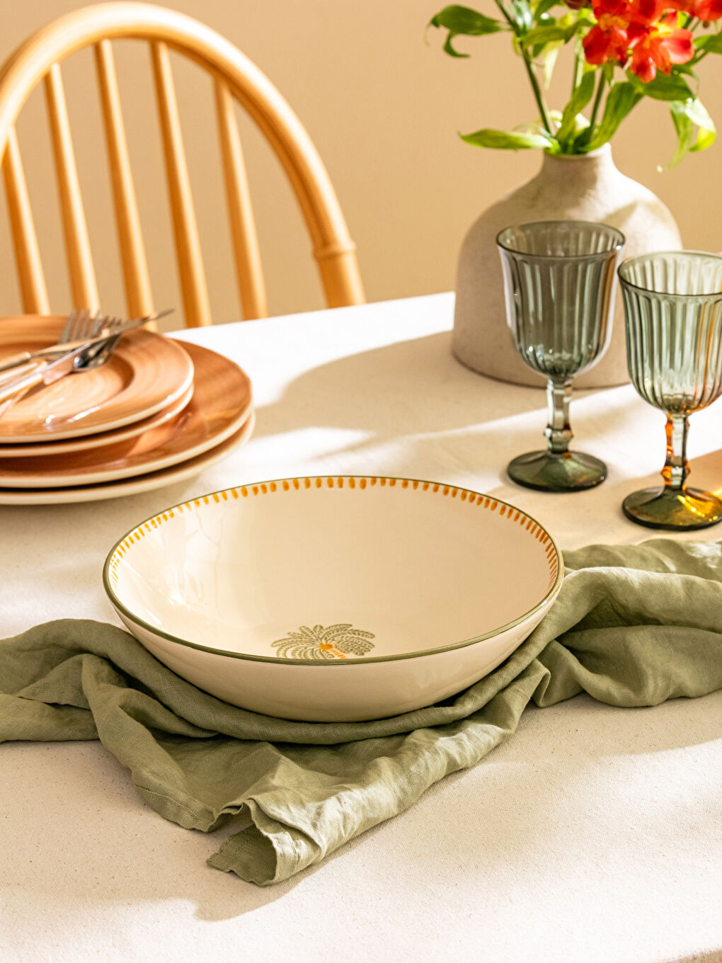 Karışık Seramik Desenli Kase-1