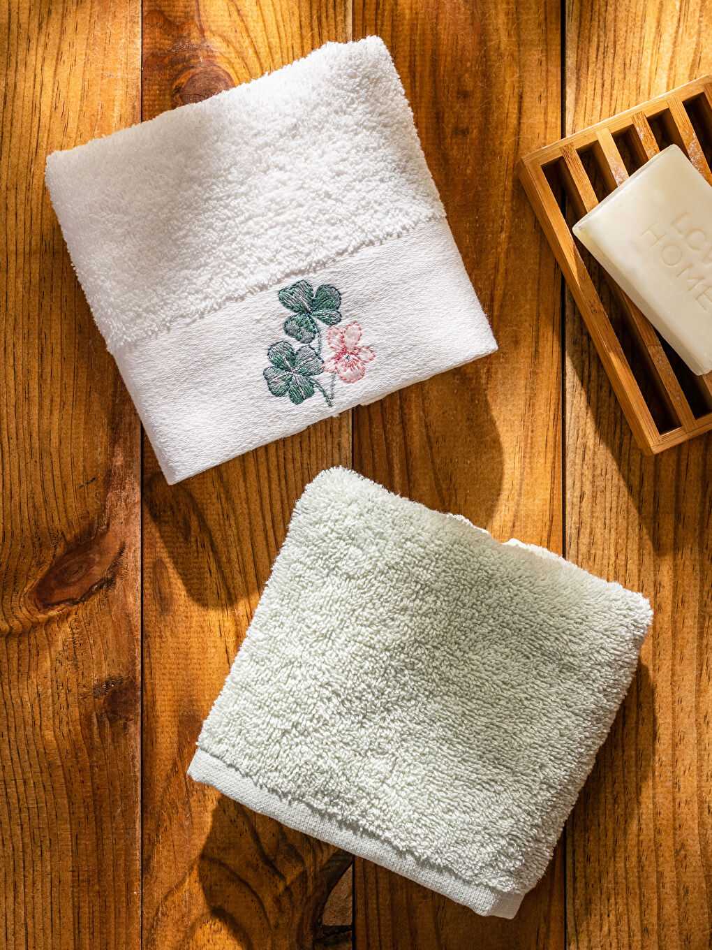 Serviette d'invité brodée 2 pcs 30x50 cm-2