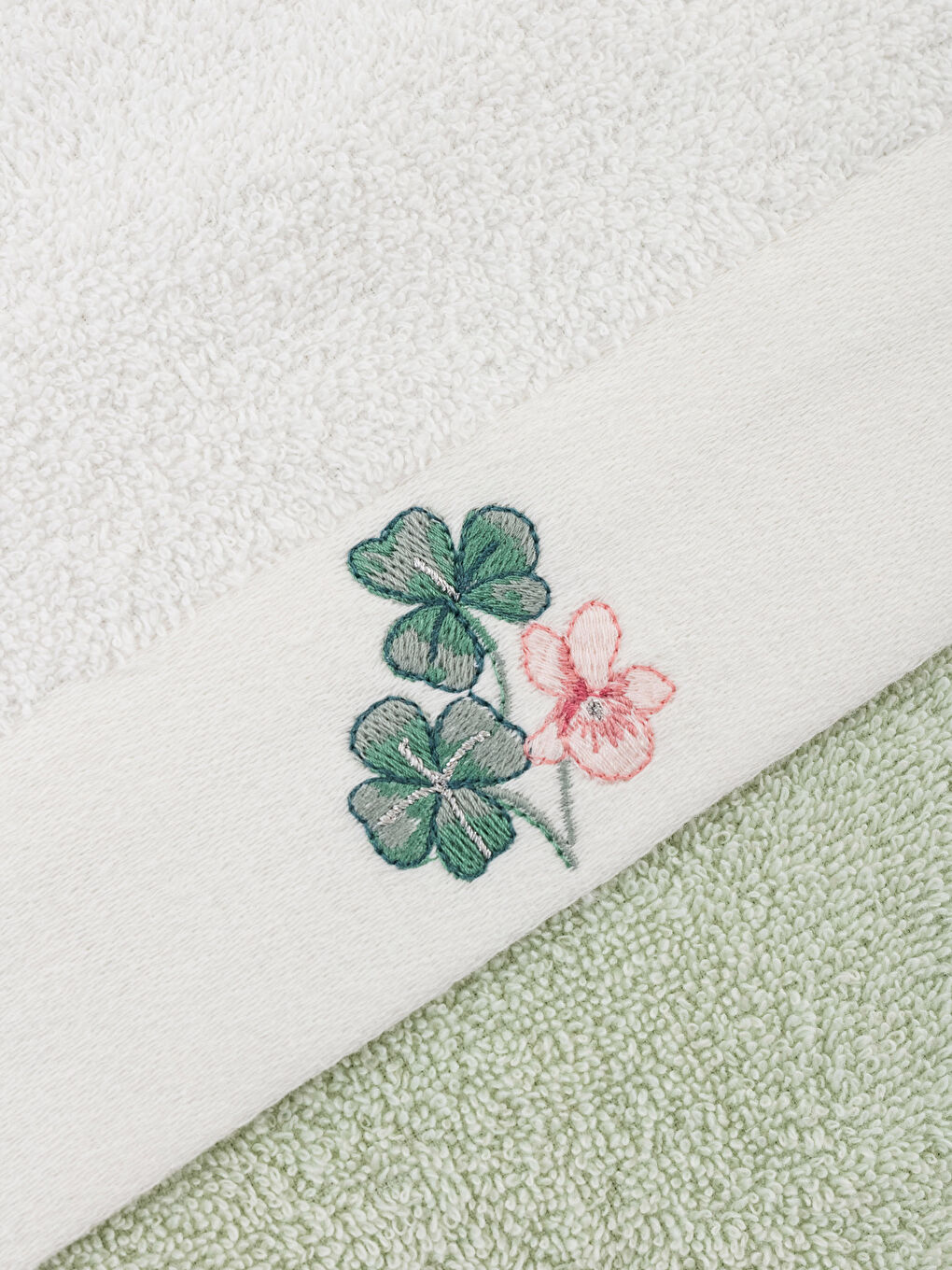 Serviette d'invité brodée 2 pcs 30x50 cm-3