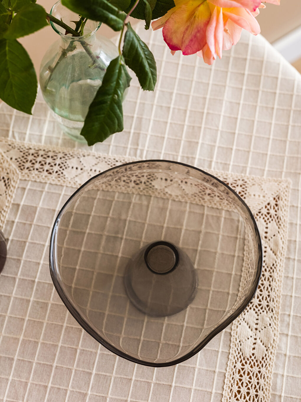 Karışık Ayaklı Cam Sunumluk 20 cm-2