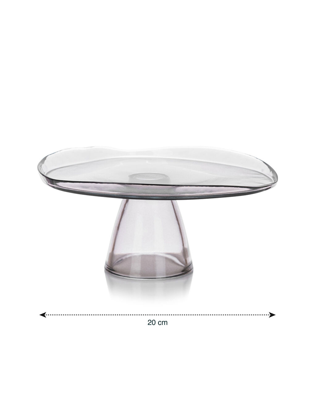 Karışık Ayaklı Cam Sunumluk 20 cm-3