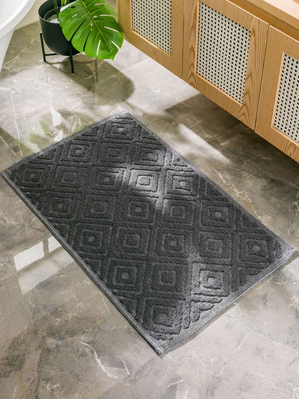 Self Patterned Bath Mat 60x100 Cm -S3HL46Z8-S2L