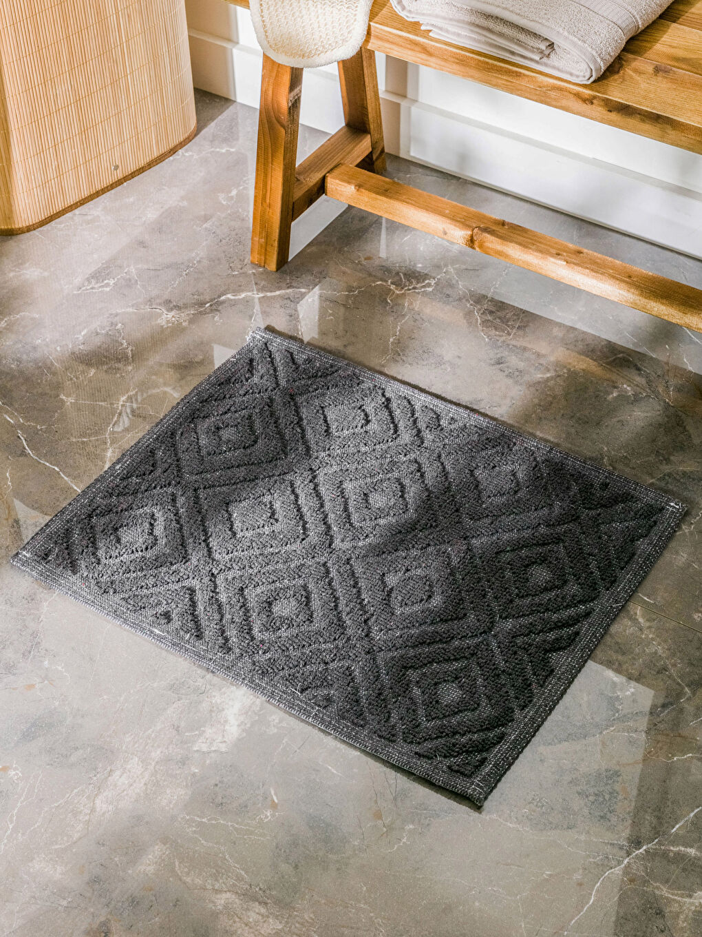 Self Patterned Bathroom Carpet 50x60 Cm -S3HL47Z8-S2L