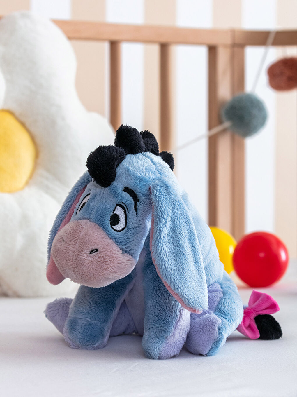 Karışık Nakışlı Dolgulu Bebek Kırlent 34 cm