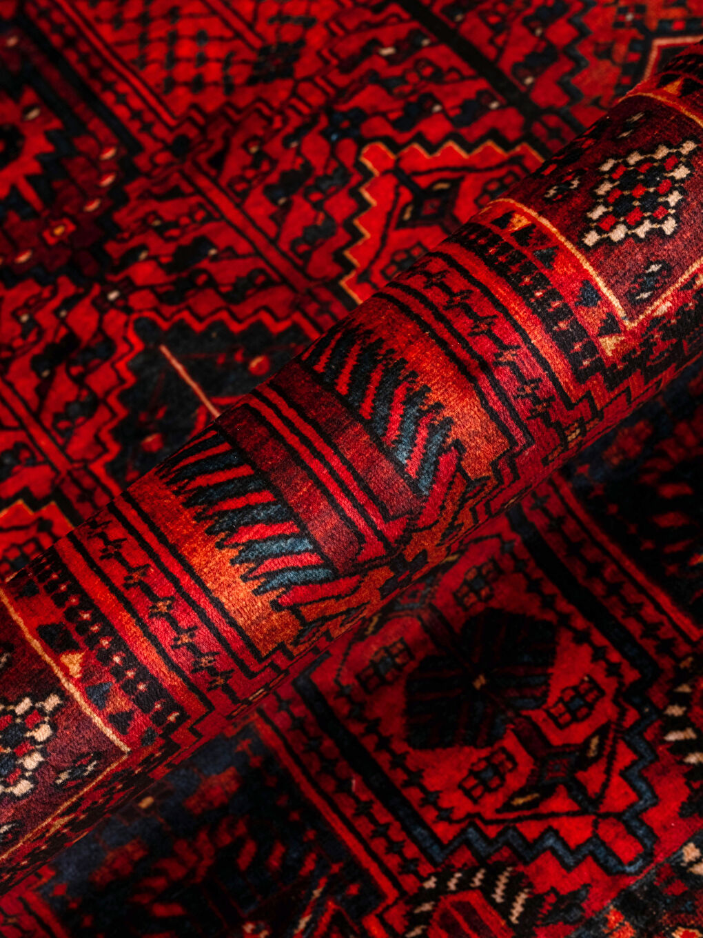 Karışık Etnik Desenli Halı 80x150 cm-2