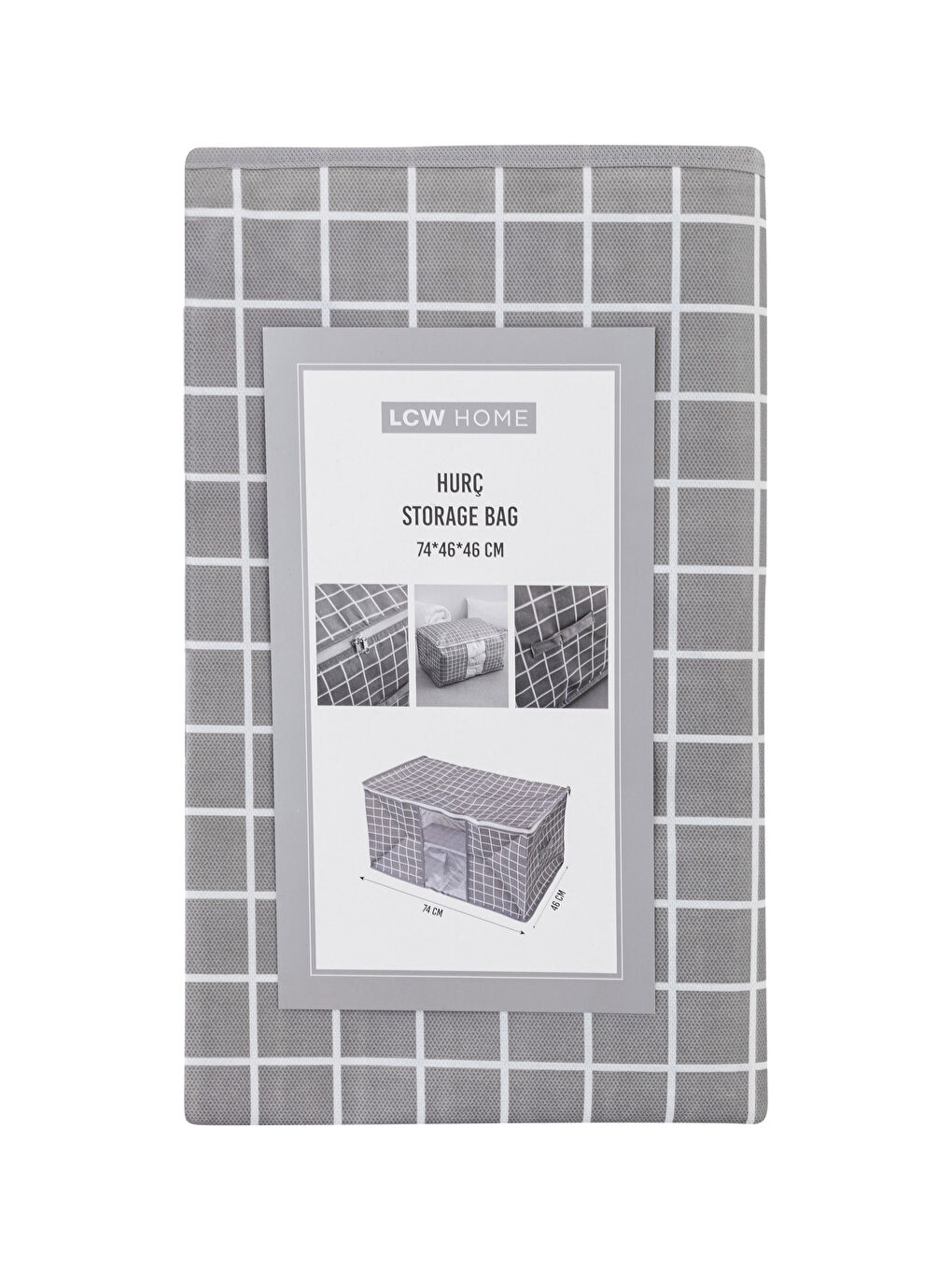 حقيبة تخزين بنقشة هندسية 74x46x46 سم-3