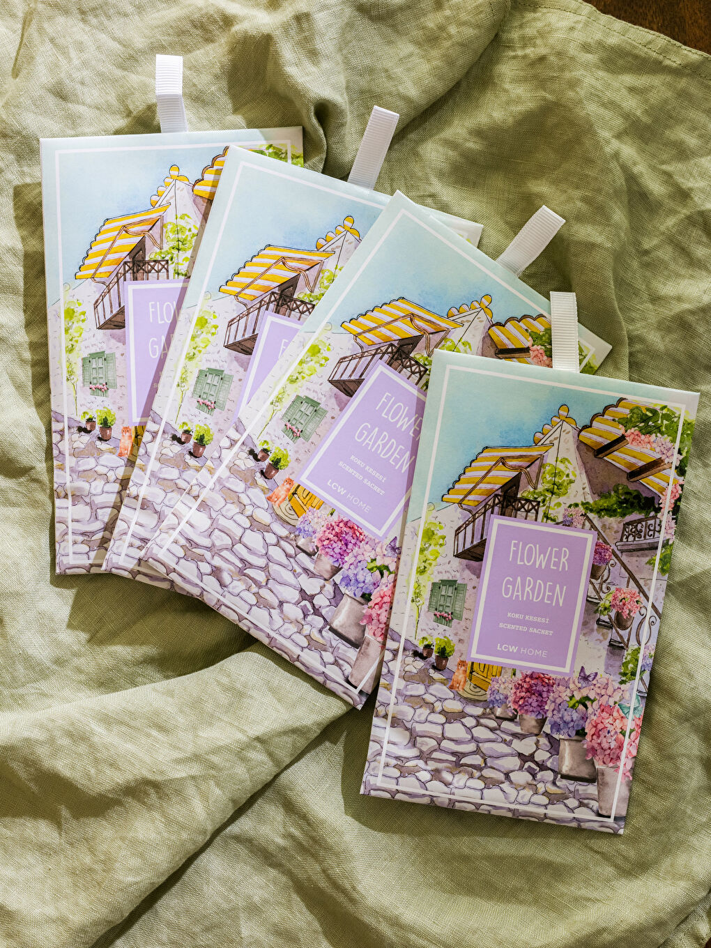 LCW HOME Flower Garden Scented Sachet 4 Packs -S3HO01Z8-F9C