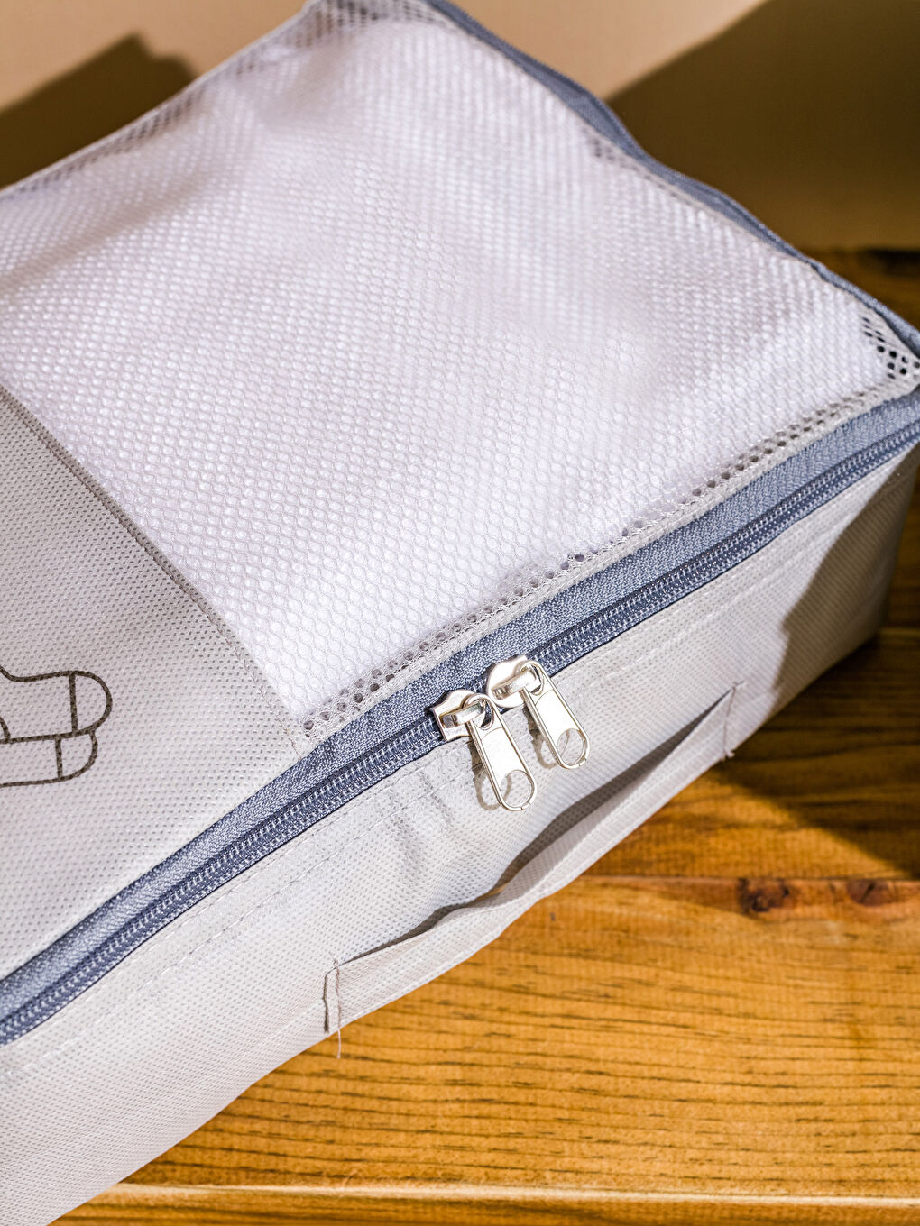 LCW HOME Zippered Organizer Storage Bag -S3HP09Z8-GYS