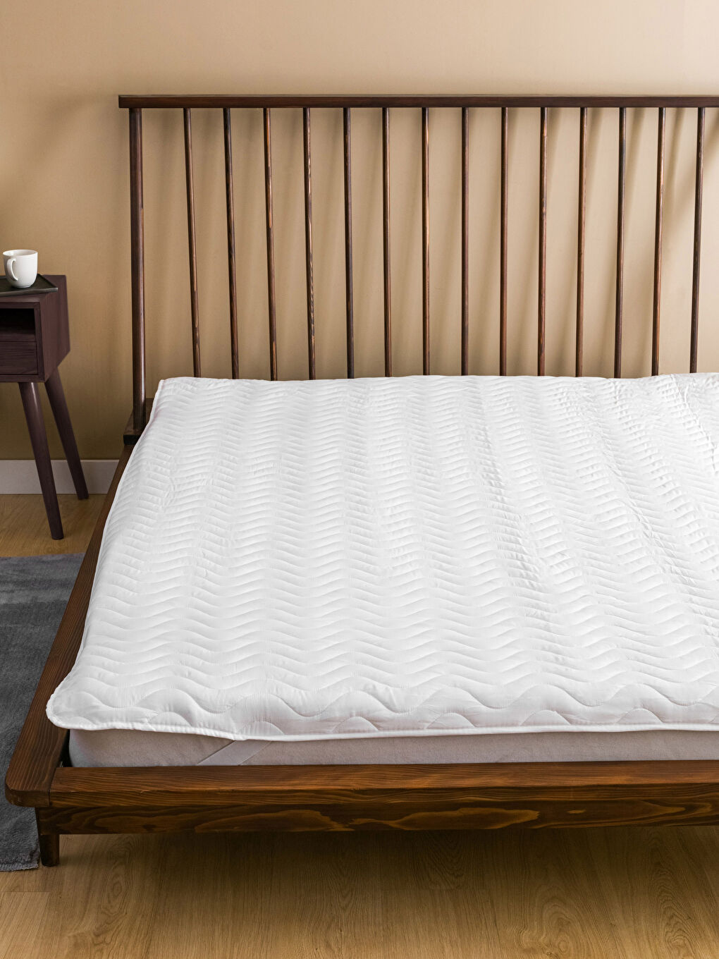 Beyaz Su Geçirmez Çift Kişilik Alez 160x200 cm