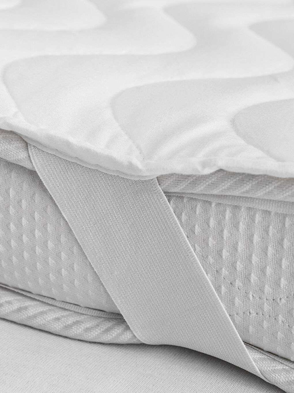 Beyaz Su Geçirmez Çift Kişilik Alez 160x200 cm-2