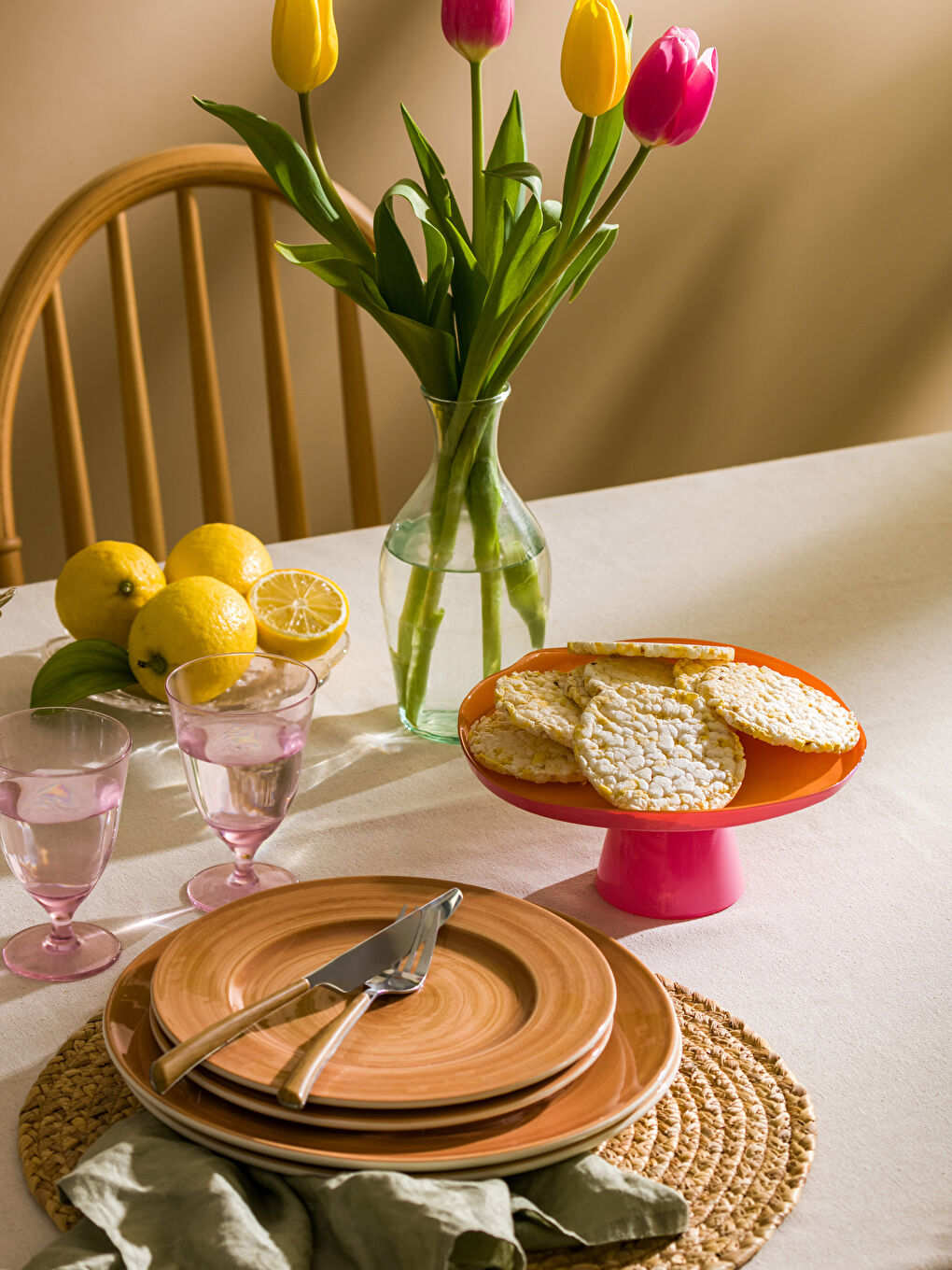 Karışık Ayaklı Cam Kek Standı 20x10 cm-1