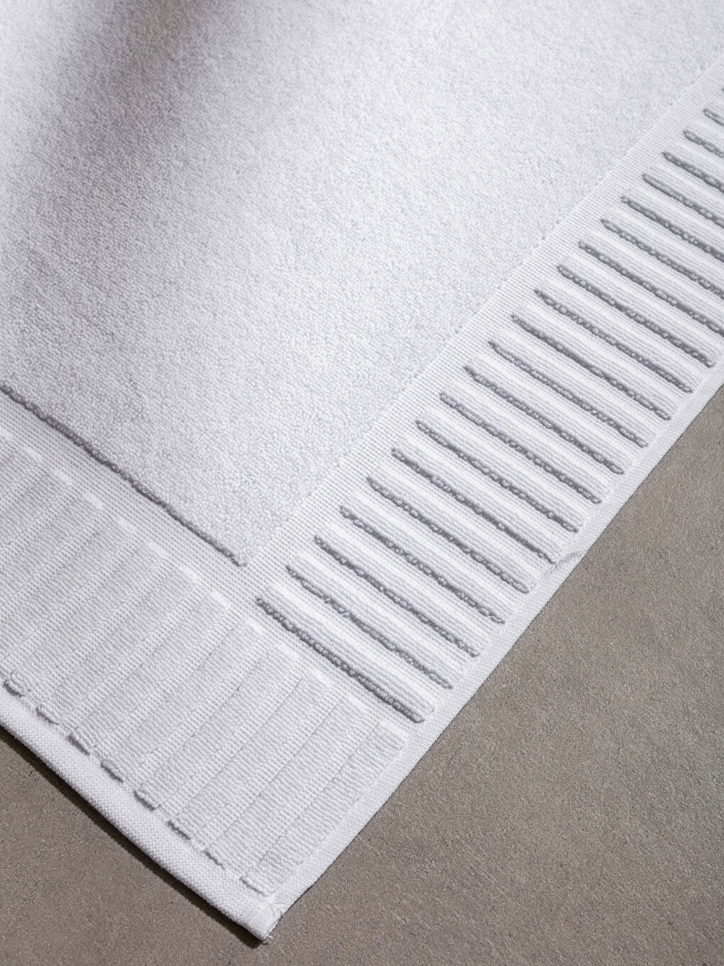 Serviette de bain en coton uni pour les pieds 50x70-2