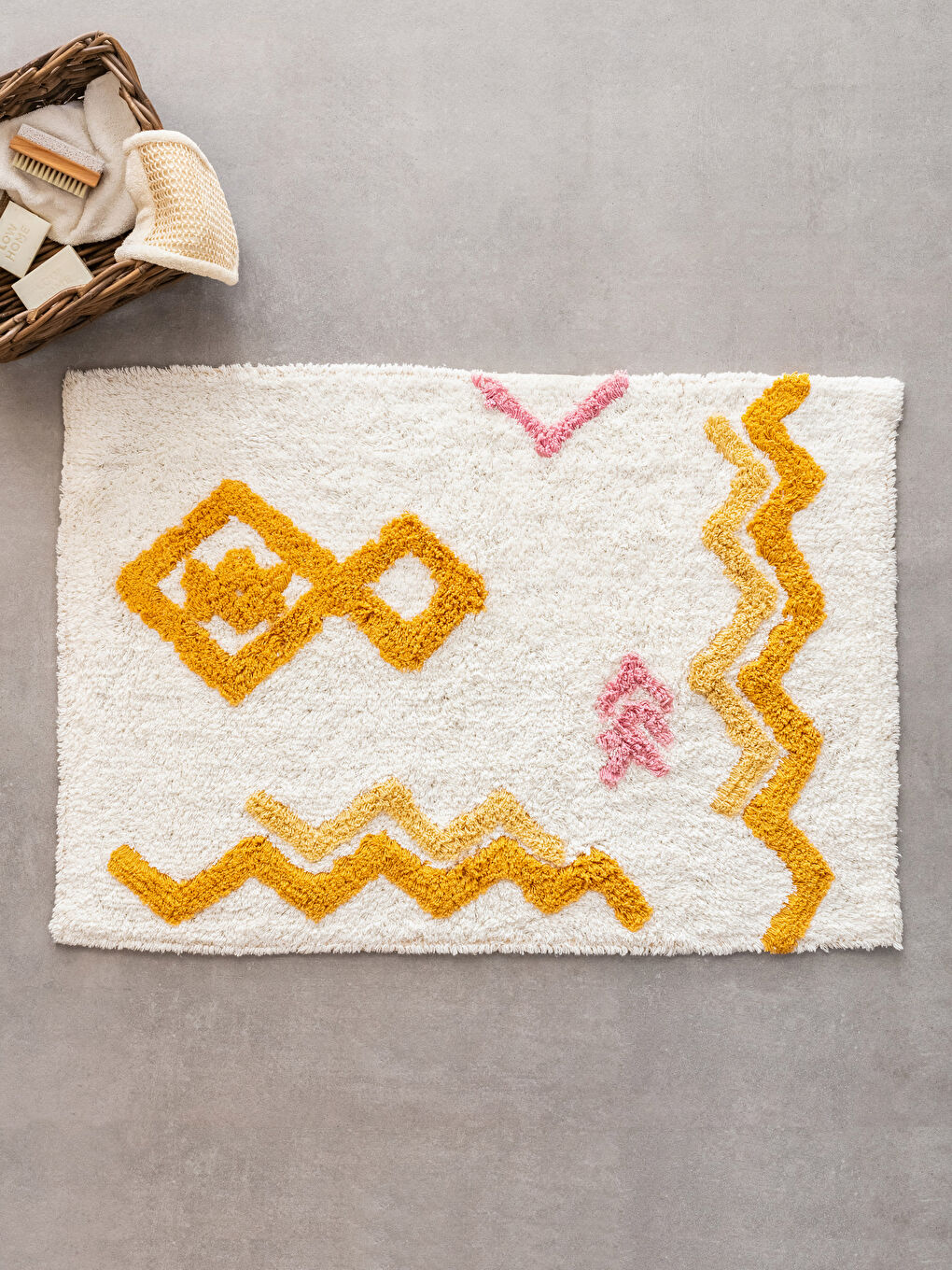 Коврик для ванной с принтом 60x90 см-1