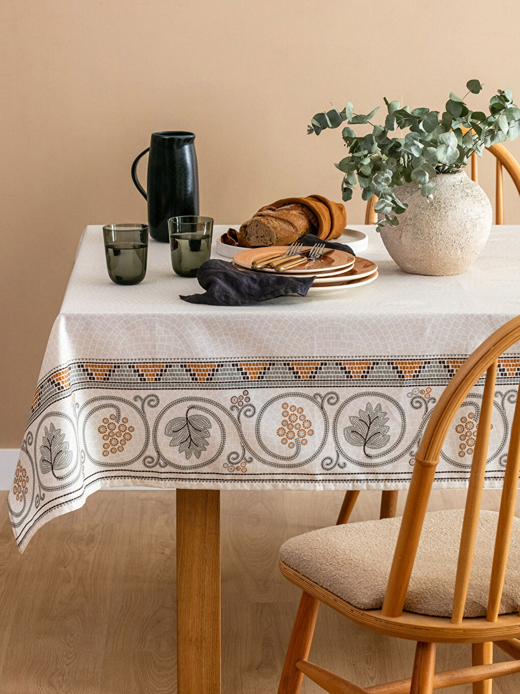 Karışık Balık Baskılı Masa Örtüsü 150x200 cm-1