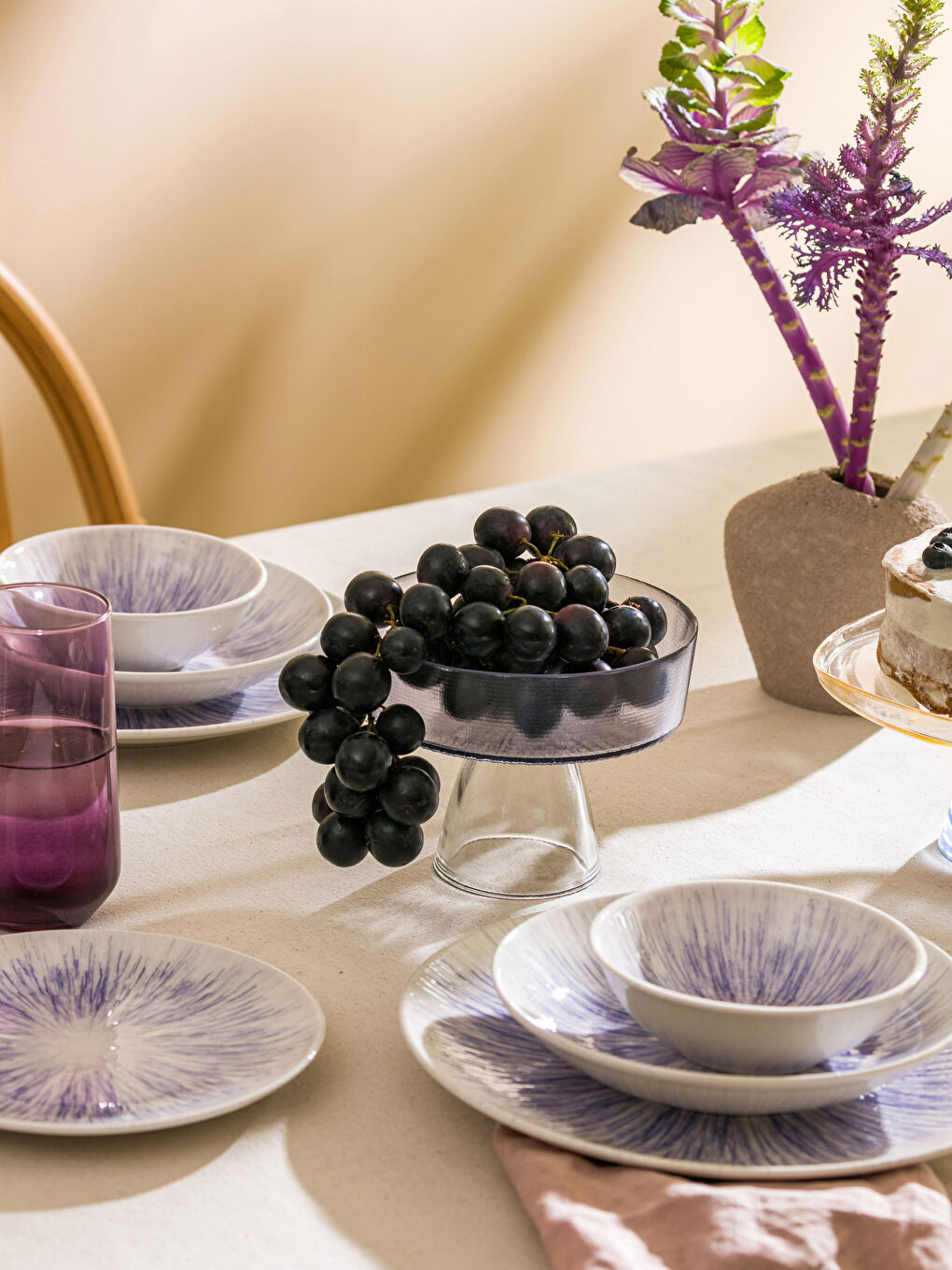 LCW HOME Footed Glass Serving Tray 16x13 cm -S3I011Z8-V3Z