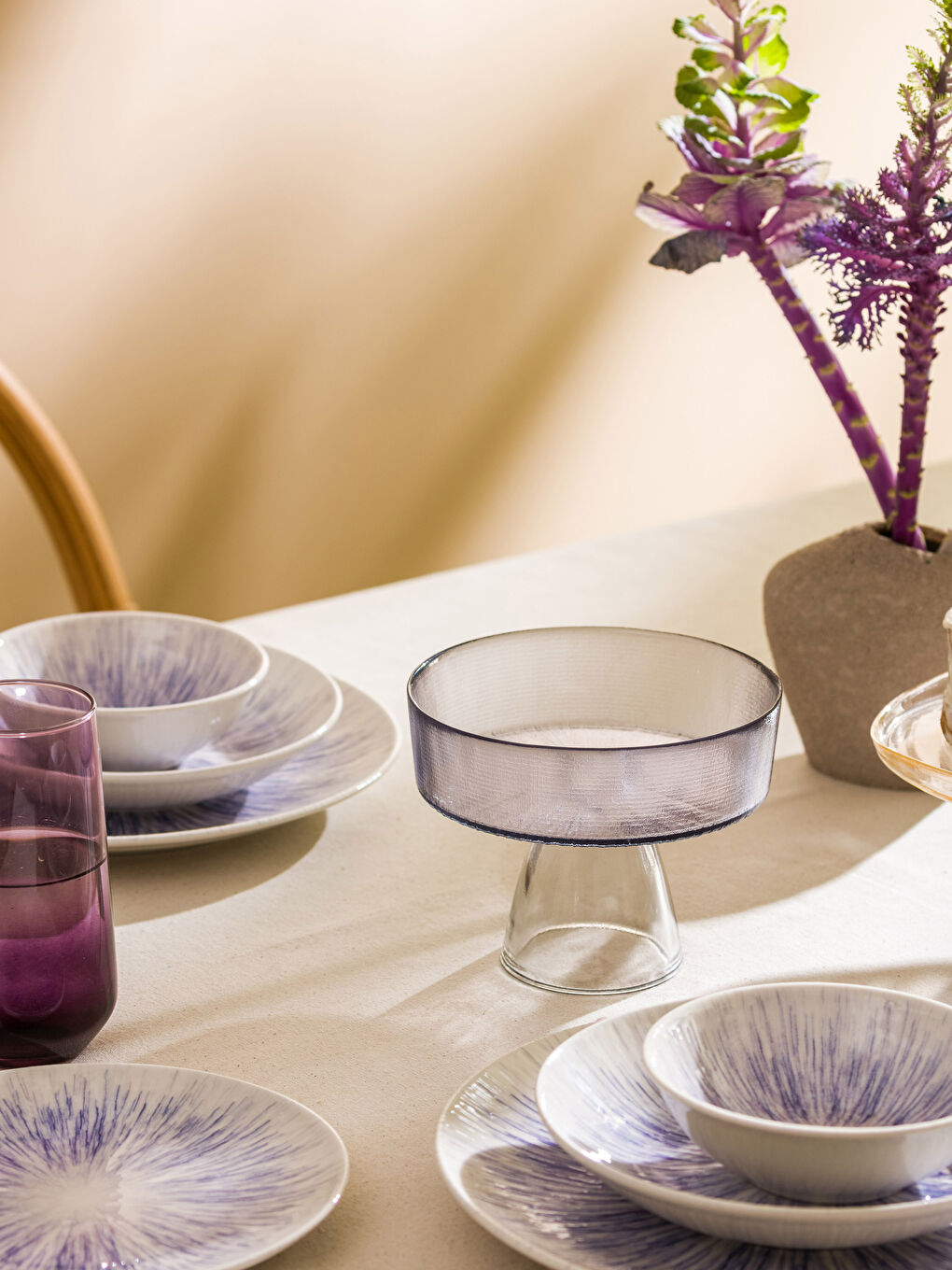 LCW HOME Footed Glass Serving Tray 16x13 cm -S3I011Z8-V3Z