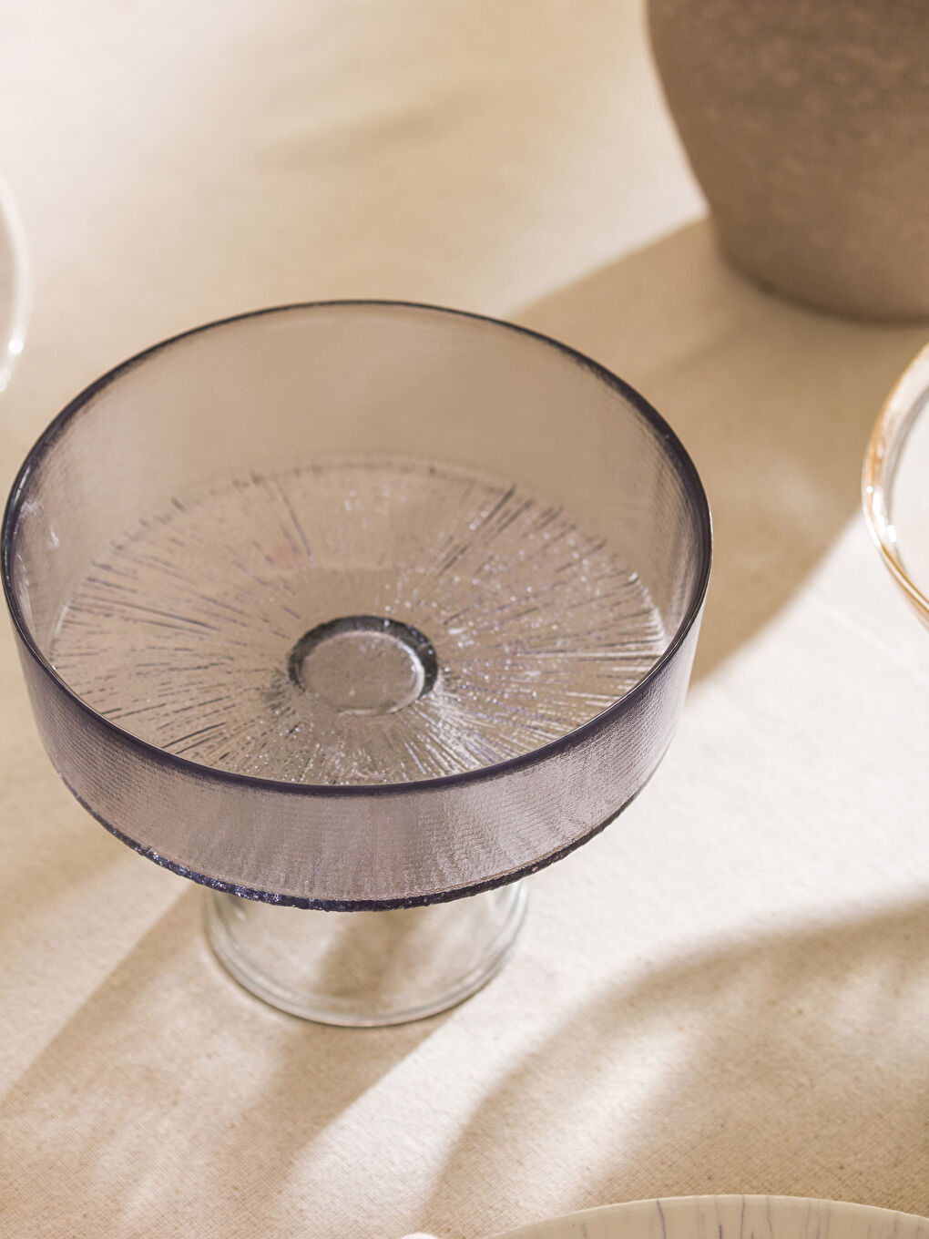 LCW HOME Footed Glass Serving Tray 16x13 cm -S3I011Z8-V3Z