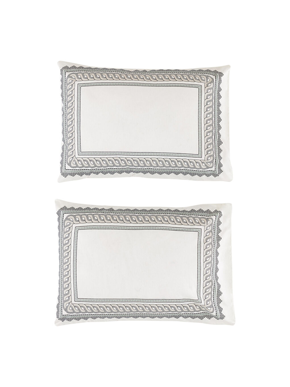 Karışık Baskılı Pamuklu Yastık Kılıfı 2'li 50x70 cm-4