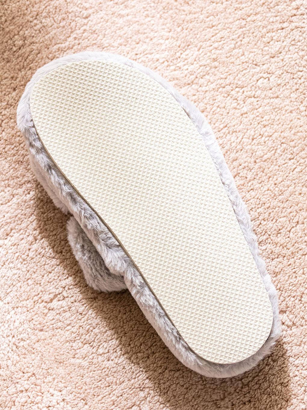 Double Band Women's Plush Indoor Slippers -S3I036Z8-V43