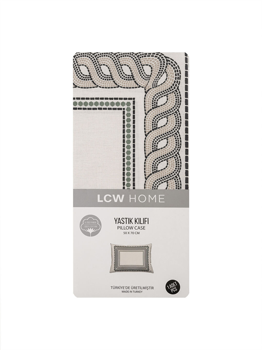 Karışık Baskılı Tekli Yastık Kılıfı 50x70 cm-3