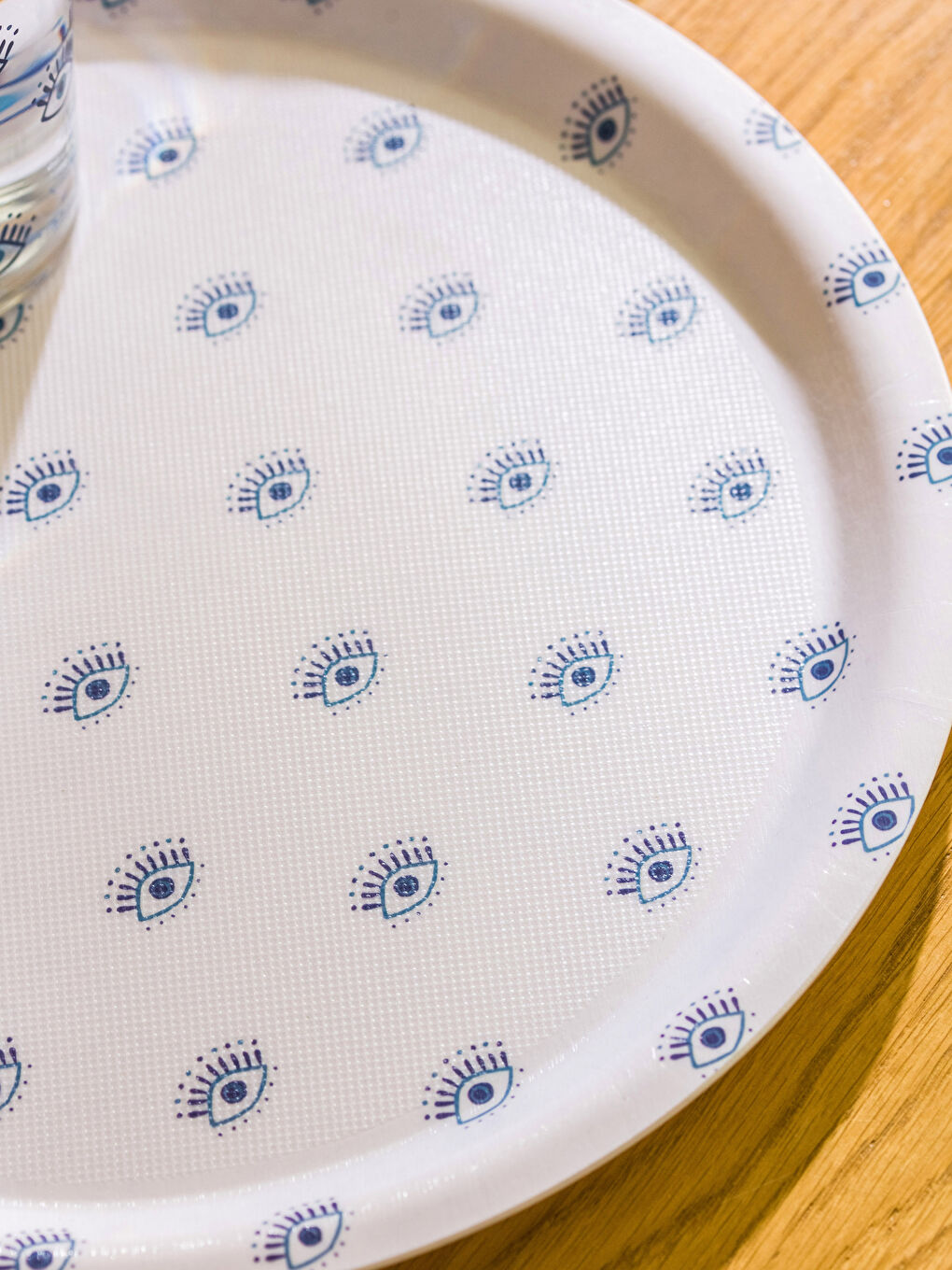 Karışık Göz Baskılı Tepsi  33 cm-2