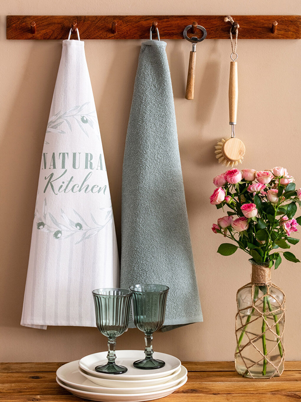 LCW HOME Karişik Baskılı Kurulama Bezi 2'li 40x60 cm