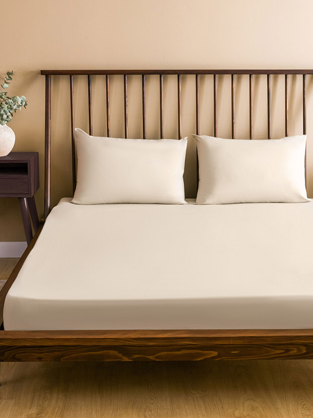 Double Woven Flat Elastic Bed Sheet And Pillow Cover -S3I487Z8-V4G