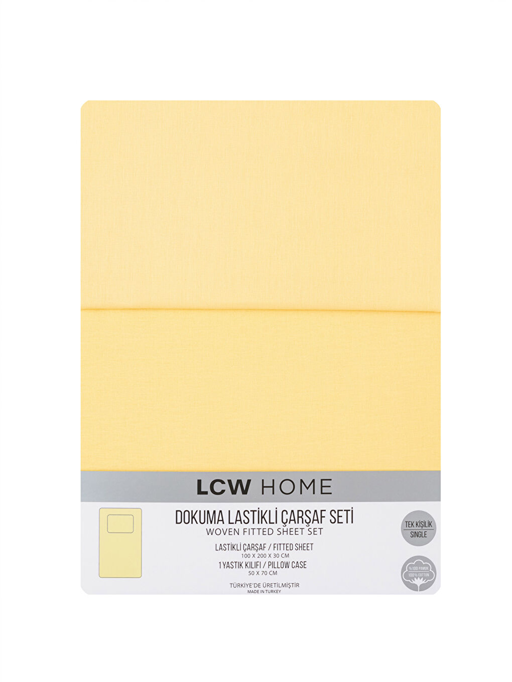 LCW HOME غطاء سرير مطاطي مفرد ووسادة -S3I493Z8-FTY