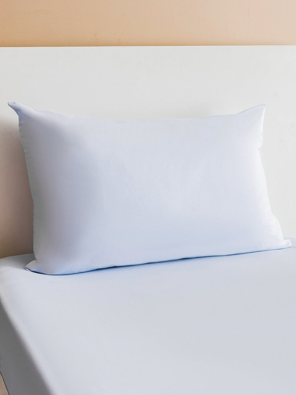 شرشف سرير مفرد قطن مرن وكيس مخدة-1